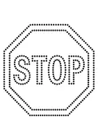 Vorschau - Arbeitsblätter - Prickelbilder / Fensterbilder Thema Verkehrsschilder / Verkehrszeichen - Grundschule - Bastelvorlagen - Seite 3