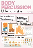 Vorschau - Unterrichtsreihen - Body Percussion - Unterrichtsreihe (Musik Klasse 1&2) - Deckblatt