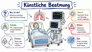 Vorschau - Arbeitsblätter - Arbeitsblätter zum Thema "Was ist künstliche Beatmung?" + Lösung & MP3 + Infografik - Seite 1