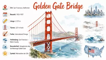 Vorschau - Arbeitsblätter - Arbeitsblätter zum Thema "Golden Gate Bridge" + Lösung & MP3 + Infografik - Seite 3