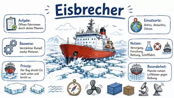 Vorschau - Arbeitsblätter - Arbeitsblätter zum Thema "Eisbrecher" (Lückentext, Hörverstehen) + Lösung & MP3 + Infografik - Seite 1