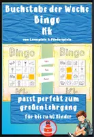 Vorschau - Fördermaterial/Inklusion - Bingo Laut K - Lauterkennung und phonologische Bewusstheit - Buchstabe der Woche - Deckblatt