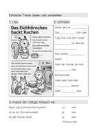 Vorschau - Arbeitsblätter - Erste Lesetexte - 20 x Leseverstehen/ Wortschatzaufbau - DaZ/DaF/ Deutsch - Seite 2