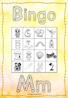 Vorschau - Stationenlernen - Bingo Laut M - Lauterkennung und phonologische Bewusstheit - Buchstabe der Woche - Seite 2