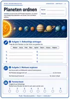 Vorschau - Arbeitsblätter - Planeten und Sonnensystem: Arbeitsblatt Klasse 5 - Seite 1