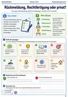 Vorschau - Arbeitsblätter - Rückmeldung an Eltern ohne Stress Arbeitsheft Klasse 5 bis 6 Schulstart Selbstauskunft und Kommunikation - Seite 1