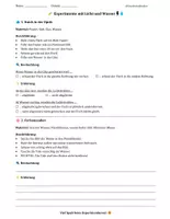 Vorschau - Arbeitsblätter - Lichtbrechung - Deckblatt