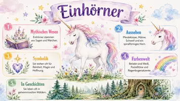 Vorschau - Arbeitsblätter - Arbeitsblatt zum Thema "Einhorn" + Onlineübung & MP3 + Infografik - Seite 2