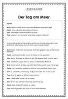 Vorschau - Arbeitsblätter - Lesetheater / Rollenspiel: Ein Tag am Meer (Klasse 4-6, Leseförderung, DaZ-geeignet) - Deckblatt