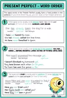 Vorschau - Merkblätter - Present Perfect Simple - Word Order (Merkblatt / Poster) - Seite 2