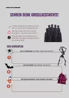 Vorschau - Stundenentwürfe - Kreatives Schreiben: Schreib deine Gruselgeschichte - Seite 1