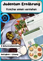 Vorschau - Arbeitsblätter - Kulturelle Ernährungsformen: Halal, Koscher, Kaschrut, Hindu Ernährung - Seite 1