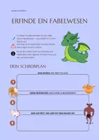 Vorschau - Stundenentwürfe - Kreatives Schreiben: Erfinde ein Fabelwesen - Seite 1