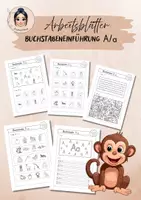 Vorschau - Arbeitsblätter - Buchstabeneinführung A - Materialpaket - Seite 1