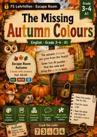 Vorschau - Spiele - Herbst Escape Room Englisch Klasse 3–4 – The Missing Autumn Colours | A1 differenziert - Deckblatt
