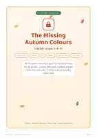 Vorschau - Spiele - Herbst Escape Room Englisch Klasse 3–4 – The Missing Autumn Colours | A1 differenziert - Seite 1