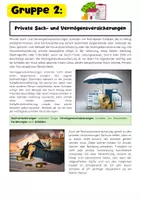 Vorschau - Arbeitsblätter - Versicherungsarten Gruppenarbeit: Pflichtversicherungen, Sozialversicherung & Krankenversicherung - Seite 3
