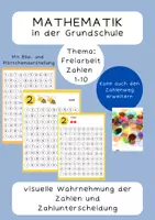 Vorschau - Unterrichtsreihen - Zahlensuchsel (1-10) für Freiarbeit/Zahlenweg 1. Klasse - Deckblatt