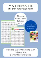 Vorschau - Unterrichtsreihen - Zahlensuchsel (11-20) für Freiarbeit/Zahlenweg 1. Klasse - Deckblatt