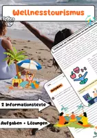 Vorschau - Arbeitsblätter - Wellnesstourismus Arbeitsblätter: Gesundheit & Nachhaltigkeit - Deckblatt