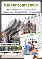 Vorschau - Arbeitsblätter - Der Kulturtourismus: Nachhaltigkeit & UNESCO - Deckblatt