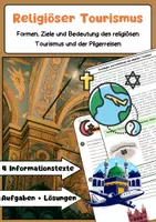 Vorschau - Arbeitsblätter - Religiöser Tourismus: Pilgerreisen Spiritualität & Kultur - Deckblatt
