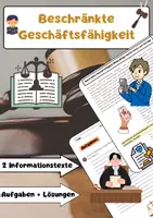 Vorschau - Arbeitsblätter - Beschränkte Geschäftsfähigkeit: Minderjährige & Verträge - Deckblatt