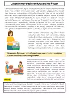 Vorschau - Arbeitsblätter - Die Lebensmittelverschwendung: Nachhaltigkeit & Umweltschutz - Seite 1