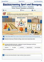 Vorschau - Arbeitsblätter - Basisscreening Sport und Bewegung Arbeitsheft Klasse 5 bis 6 - Deckblatt