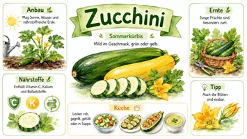 Vorschau - Arbeitsblätter - Arbeitsblätter zum Thema "Zucchini" + Lösung & MP3 + Infografik - Seite 3