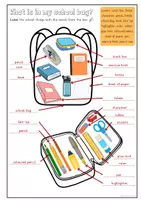 Vorschau - Arbeitsblätter - What is in my school bag? (school things) - Seite 2