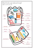 Vorschau - Arbeitsblätter - What is in my school bag? (school things) - Seite 3