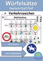 Vorschau - Arbeitsblätter - Materialpaket - Erstleser - Verkehrsschilder / Verkehrszeichen - DaZ/DaF / Deutsch / Sachunterricht - Seite 1