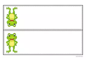 Vorschau - Mal- und Bastelvorlagen - Froschklasse - Namensschilder (Klassentier) - Seite 2