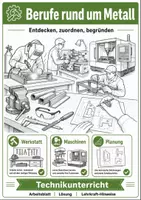 Vorschau - Arbeitsblätter - Berufe rund um Metall im Technikunterricht - Deckblatt