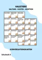 Vorschau - Spiele - Haustiere Heimtiere Konversationskarten Tierhaltung - Deckblatt