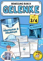 Vorschau - Arbeitsblätter - Bewegung durch Gelenke | Arbeitsblätter mit Lösungen und Präsentation für die Klassen 6, 7 und 8 - Deckblatt
