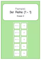 Vorschau - Spiele - Paarspiel 3er Reihe (Einmaleins Übungsspiel) - Deckblatt