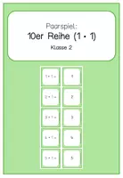 Vorschau - Spiele - Paarspiel 10er Reihe (Einmaleins Übungsspiel) - Deckblatt
