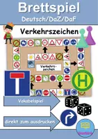 Vorschau - Arbeitsblätter - Materialpaket - Nichtleser - Verkehrsschilder / Verkehrszeichen - DaZ/DaF / Deutsch / Sachunterricht - Seite 1
