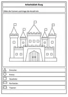 Vorschau - Arbeitsblätter - Geometrie mit Figuren Kreis Dreieck Quadrat Rechteck Trapez - Seite 3