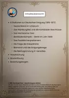 Vorschau - Unterrichtsreihen - Die Deutsche Einigung - Stationsarbeit - Seite 1