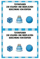 Vorschau - Fördermaterial/Inklusion - Volumen und Oberflächeninhalt von geometrischen Körpern, Textaufgaben, Anwendungsaufgaben - Seite 3