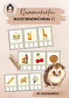 Vorschau - Spiele - Klammerkarten Buchstabeneinführung I - Deckblatt