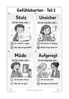 Vorschau - Bildkarten - Gefühlekarten für den Morgenkreis in der Grundschule - Seite 2