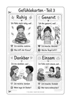 Vorschau - Bildkarten - Gefühlekarten für den Morgenkreis in der Grundschule - Seite 3