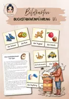 Vorschau - Fördermaterial/Inklusion - Buchstabeneinführung I - Bildkarten - Deckblatt