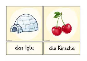 Vorschau - Fördermaterial/Inklusion - Buchstabeneinführung I - Bildkarten - Seite 1