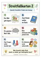 Vorschau - Bildkarten - Streit lösen: Karten und Satzstarter für die Grundschule - Seite 3