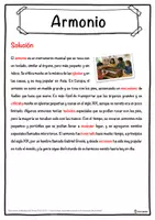 Vista previa - Hojas de trabajo - Armonio Ficha de música: texto con huecos, comprensión auditiva y sopa de letras - página 2